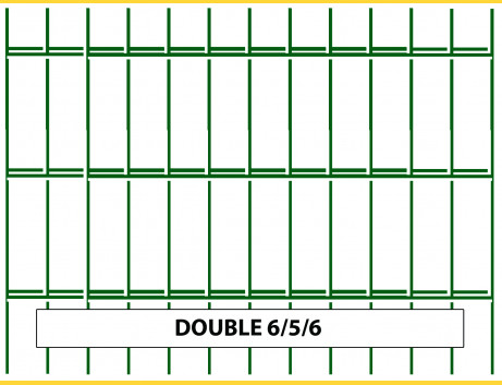 Fence panel DOUBLE 6/5/6 / 1830x2500 / ZN+PVC6005