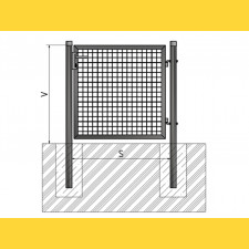 Gate BJ ECO 1800x1000 / ZN+PVC6005