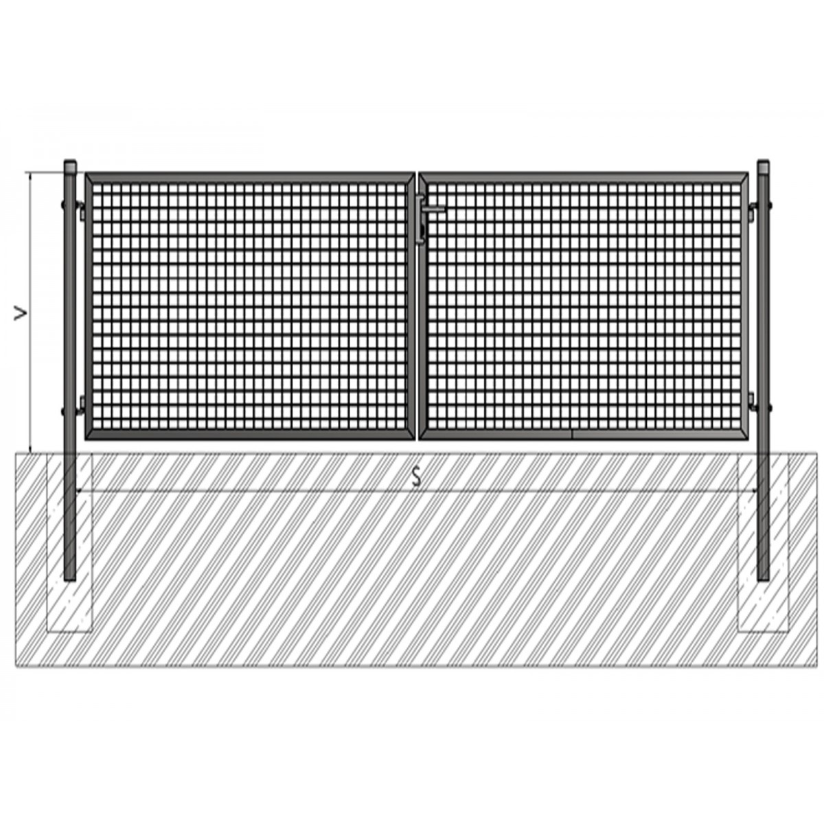 Gate BD ECO 1000x3600 / ZN+PVC6005