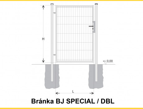 Gate BJ SPECIAL 1300x1000 / DBL / HNZ