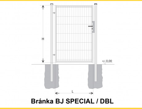 Gate BJ SPECIAL 1400x1000 / DBL / HNZ