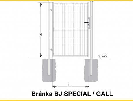 Gate BJ SPECIAL 1200x1000 / GALL / HNZ