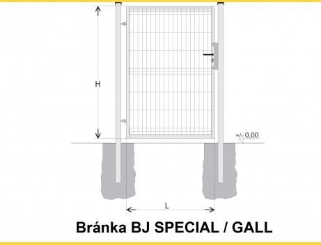 Gate BJ SPECIAL 1800x1000 / GALL / HNZ