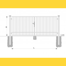 Gate BD SPECIAL 1200x3250 / TYČ / HNZ