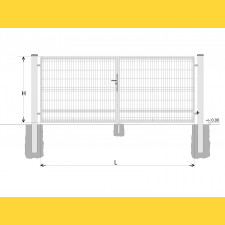 Gate BD SPECIAL 1400x3250 / GALL / HNZ