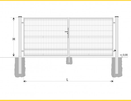 Gate BD SPECIAL 1400x3250 / GALL / HNZ