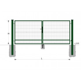 Gate BD SPECIAL 1900x5000 / GALL / ZN+PVC6005