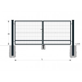 Gate BD SPECIAL 1900x3000 / GALL / ZN+PVC7016