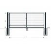 Gate BD SPECIAL 1900x5000 / GALL / ZN+PVC7016