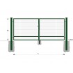 Gate BD SPECIAL 1200x6000 / DBL / ZN+PVC6005