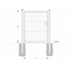 Gate BJ SOLID 1250x1200 / GAL / HNZ