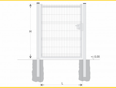 Gate BJ SOLID 1800x1200 / GAL / HNZ