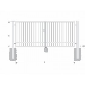 Gate BD SOLID 1300x6000 / TYČ / HNZ