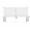 Gate BD SOLID 2000x6000 / TYČ / HNZ