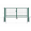 Gate BD SOLID 1400x6500 / GAL / ZN+PVC6005