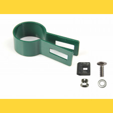 Panel clip for post 60mm / 4mm / ending / ZN+PVC6005