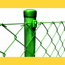 Chain link fence 50/2,50-1,65/100/15m / PVC SND / ZN+PVC6005