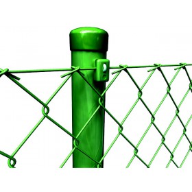 Chain link fence 50/2,50-1,65/100/15m / PVC SND / ZN+PVC6005