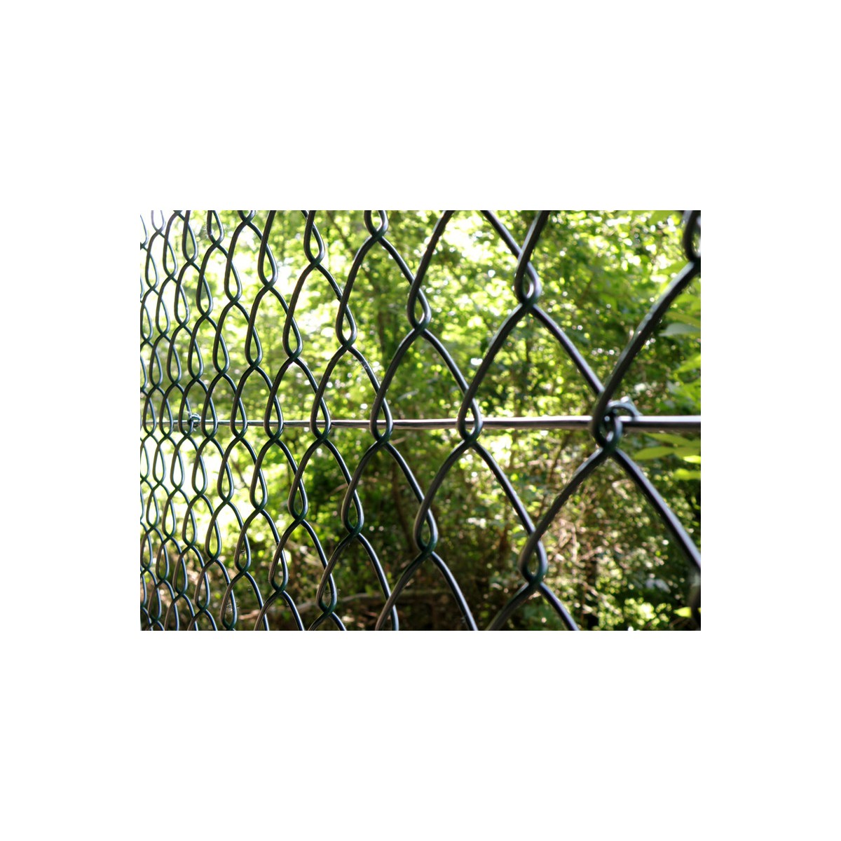 Chain link fence 50/2,50-1,65/125/15m / PVC SND / ZN+PVC6005