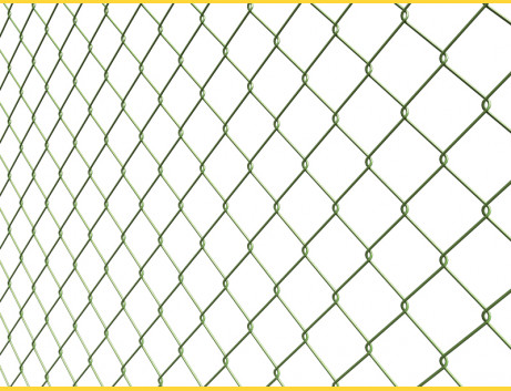 Chain link fence 60/3,00-1,90/100/10m / PVC BND / ZN+PVC6005