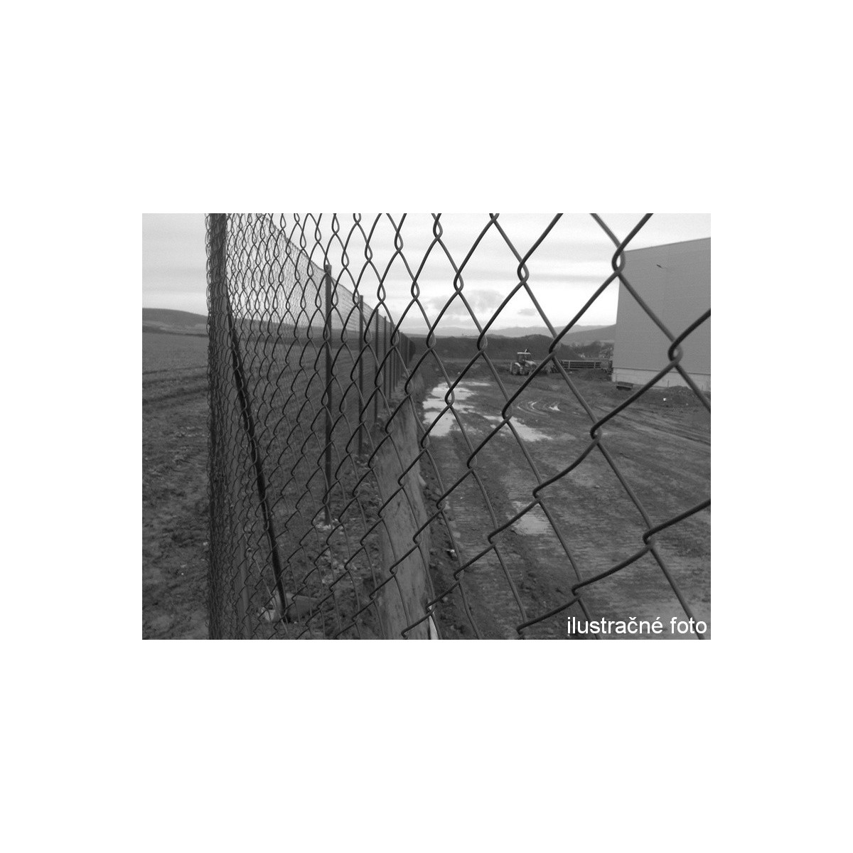 Chain link fence 60/3,50-2,50/100/10m / PVC BND / ZN+PVC9005