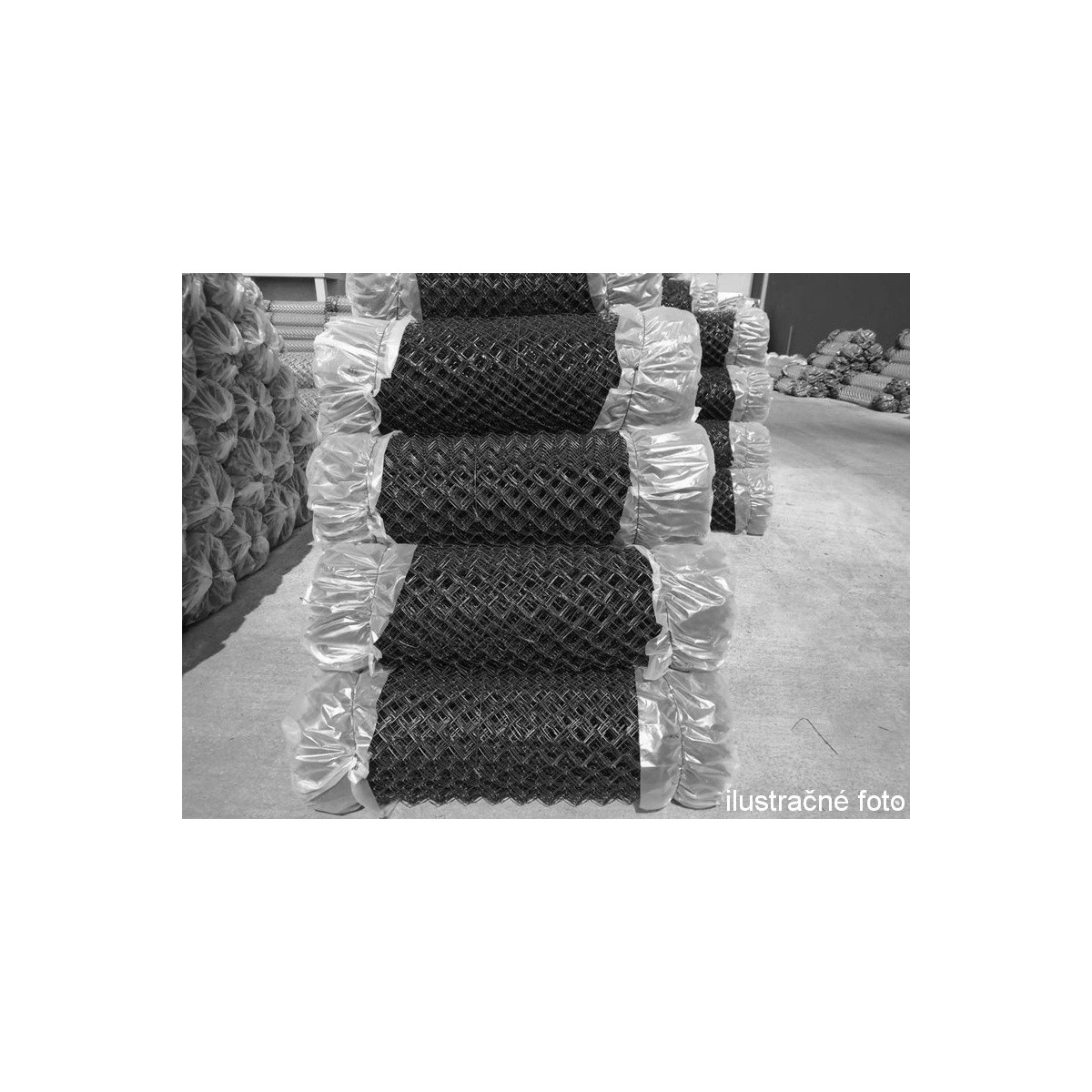 Chain link fence 60/3,50-2,50/100/10m / PVC BND / ZN+PVC9005