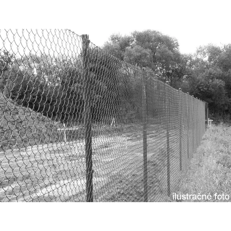 Chain link fence 60/3,50-2,50/150/10m / PVC BND / ZN+PVC9005
