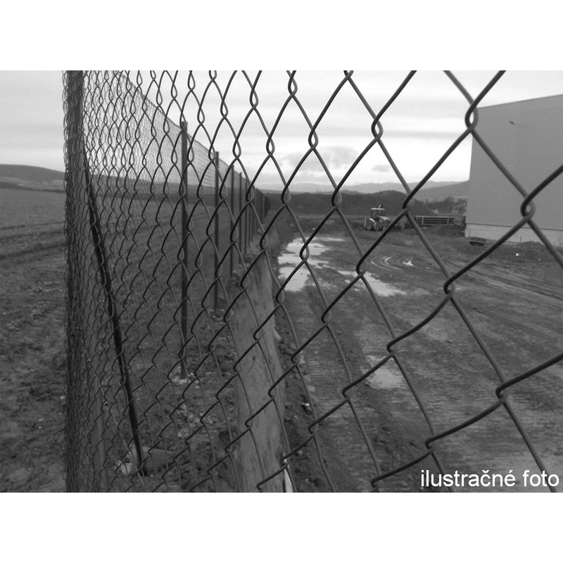 Chain link fence 60/3,50-2,50/160/10m / PVC BND / ZN+PVC9005