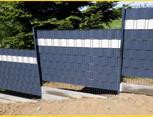 Privacy screen for fence panel PVC BUS. 19cm / 40m / RAL7016