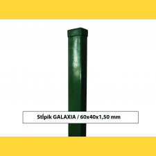 Post GALAXIA 60x40x1,50x2200 with base plate / ZN+PVC6005