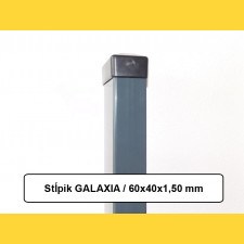 Post GALAXIA 60x40x1,50x2100 with base plate / ZN+PVC7016