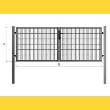 Gate BD UNIVERZAL 1000x4000 / PAN / HNZ+PVC6005