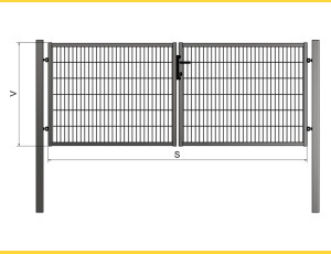 Brána BD UNIVERZAL 1000x4000 / PAN / HNZ+PVC7016