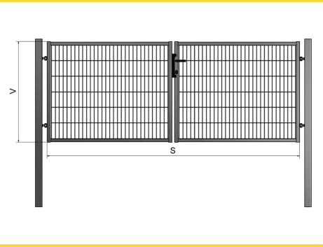 Gate BD UNIVERZAL 1700x4000 / PAN / HNZ+PVC7016