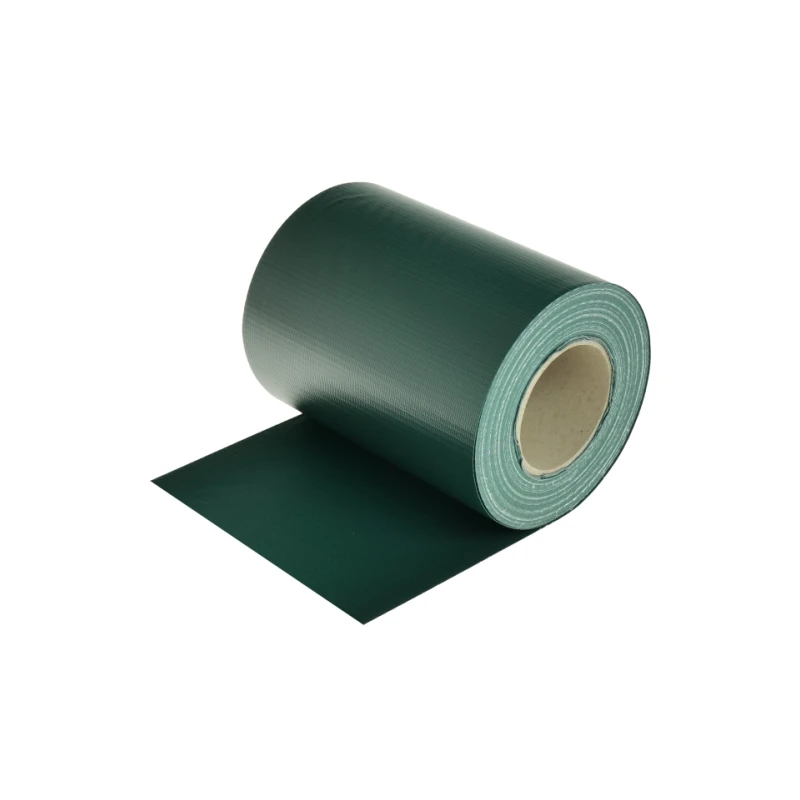 Privacy screen for fence panel PVC EXCL. 19cm / 35m + 20 pcs fix. strip / RAL6005