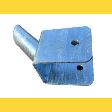 Bracket for brace post 38mm on base plate 50mm / U50+38 welded / ZN