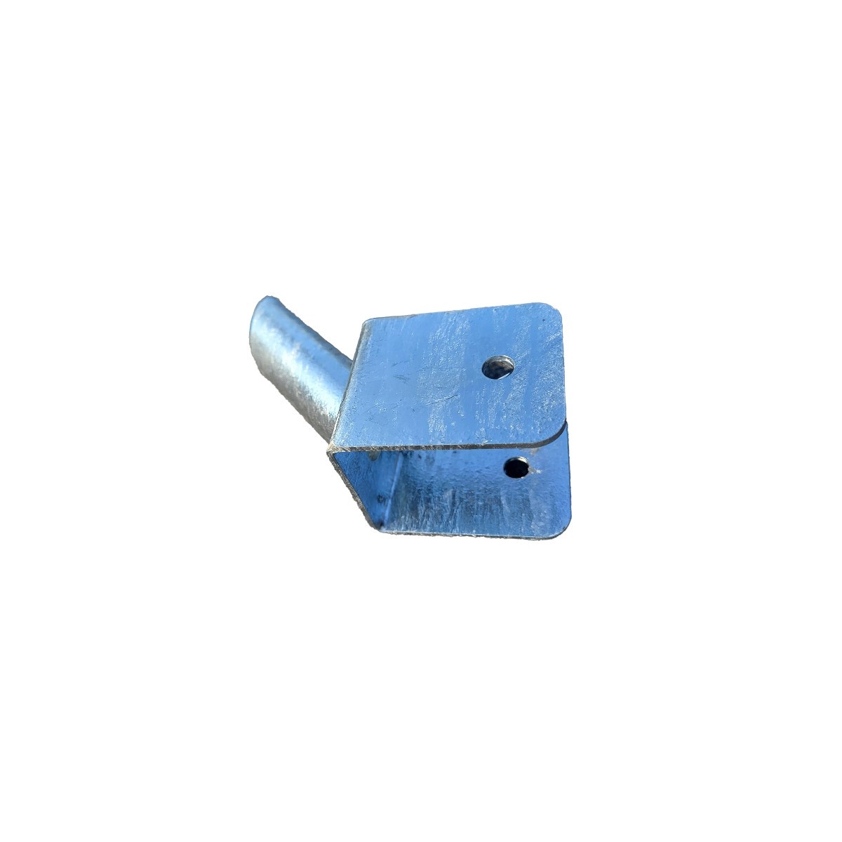 Bracket for brace post 38mm on base plate 50mm / U50+38 welded / ZN