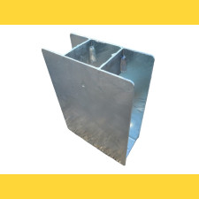 Base plate holder, ZN, continuous, 50x200mm, post 48mm