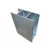 Base plate holder, ZN, continuous, 50x200mm, post 48mm