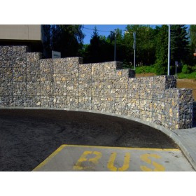 Gabions Block / mesh size: 100x 25mm / wire: 4,00mm / dimension: 210x105cm / ZN+AL