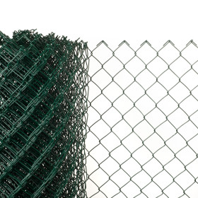 Chain link fence 60/2,50-1,65/125/15m / PVC BND / ZN+PVC6005