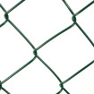 Chain link fence 45/3,00-1,90/300/18m / PVC BND / ZN+PVC6005 / TENIS