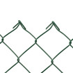 Chain link fence 45/3,00-1,90/400/18m / PVC BND / ZN+PVC6005 / TENIS