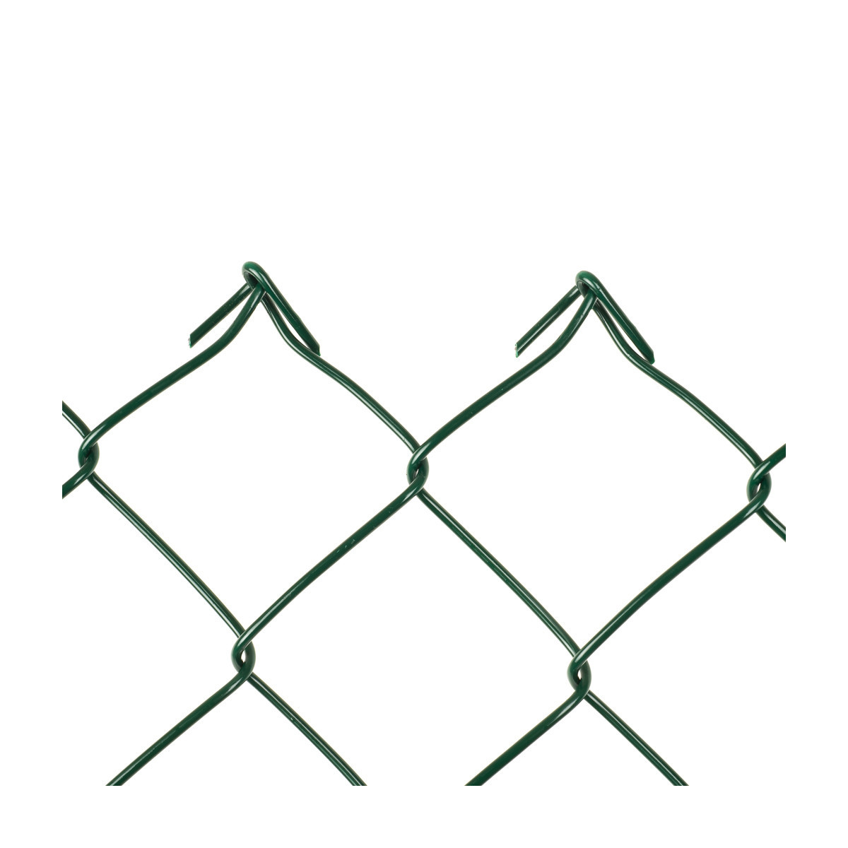 Chain link fence 45/3,00-1,90/400/18m / PVC BND / ZN+PVC6005 / TENIS