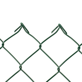Chain link fence 80/4,00-3,00/125/10m / PVC BND / ZN+PVC6005