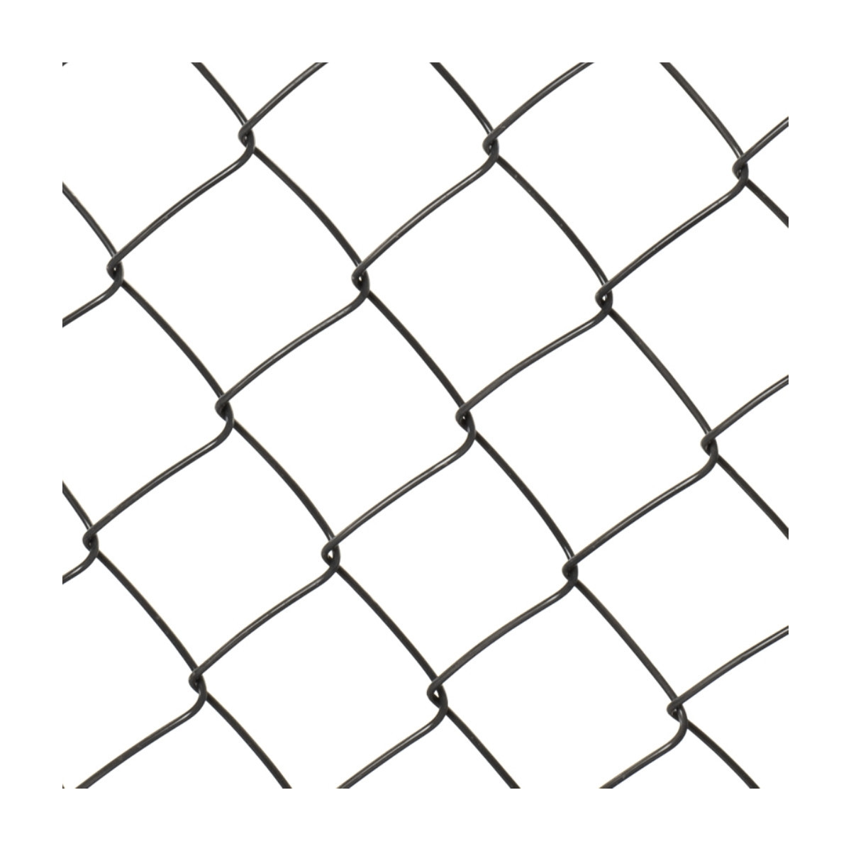 Chain link fence 50/3,00-1,90/125/10m / PVC BND / ZN+PVC7016