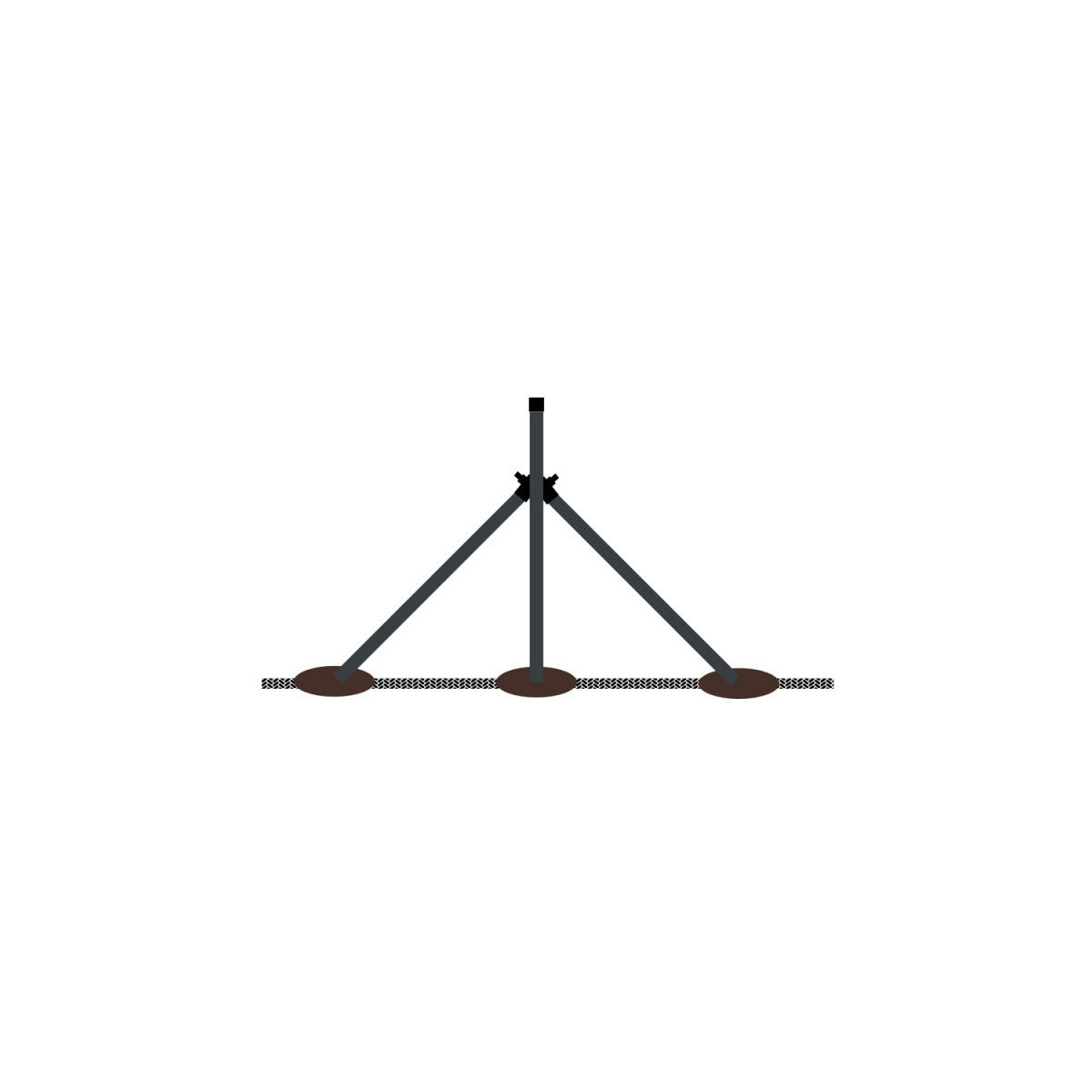 Vzpěra poplastovaná (BPL) 38x1,25x1500 / ZN+PVC7016