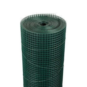Welded mesh 13,0x13,0 / 1,20 / 1000 mm / 25m / ZN+PVC6005