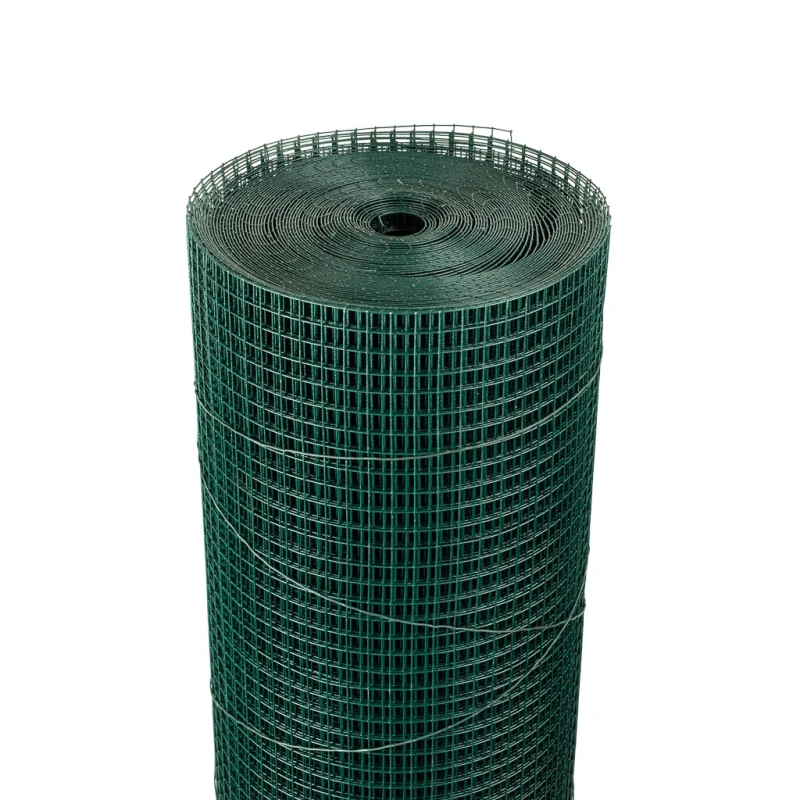 Welded mesh 16,0x16,0 / 1,20 / 1000 mm / 25m / ZN+PVC6005