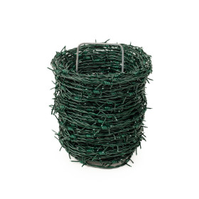 Barbed wire 2,5/2,0 / 50m / ZN+PVC6005